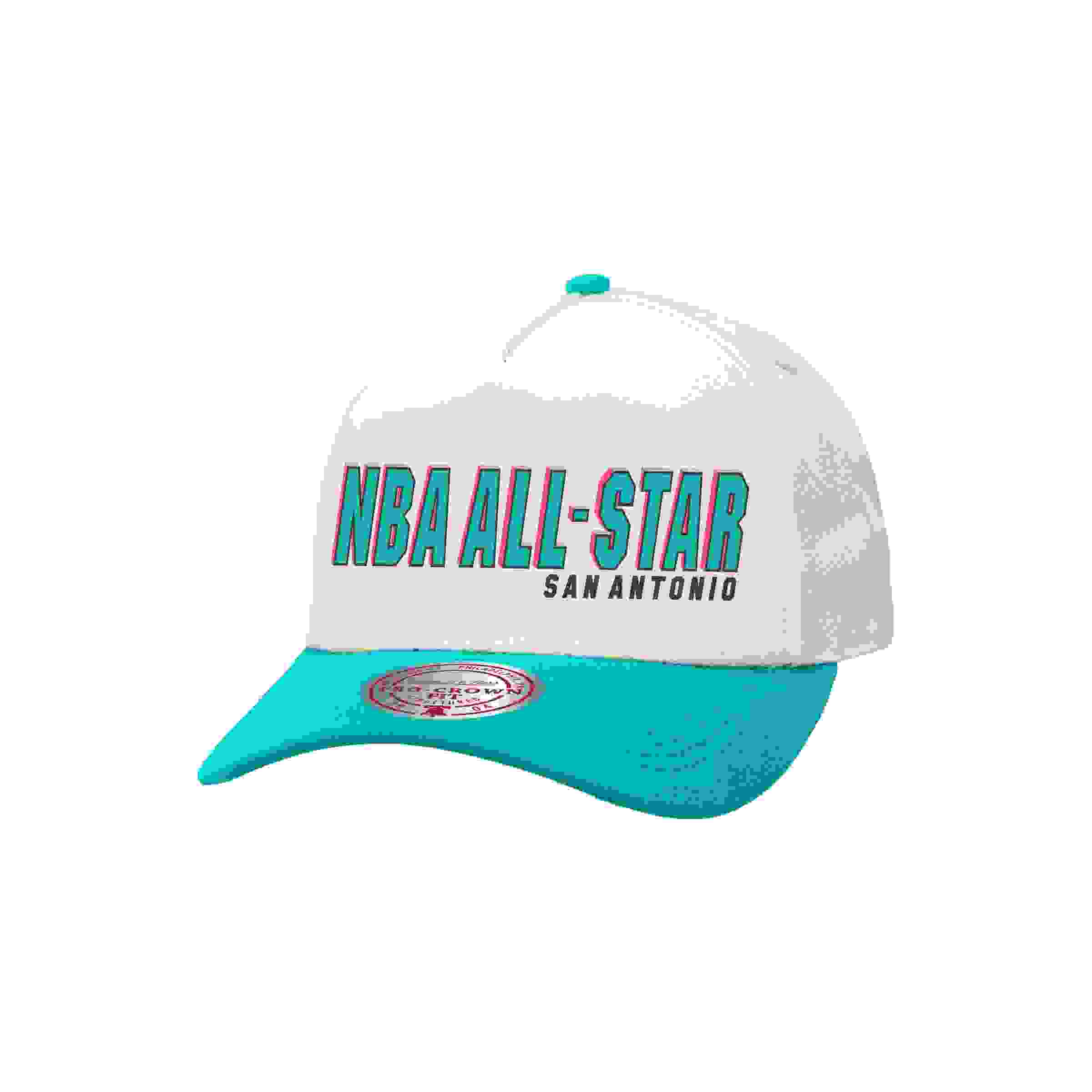 Mitchell & Ness '96 Allstar Weekend Cream/Teal Snapback Hat